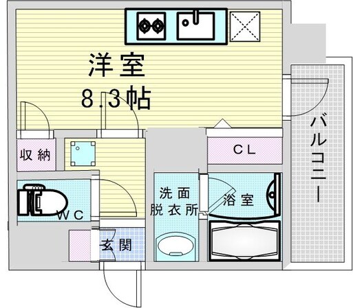 Metrosa南森町の物件間取画像